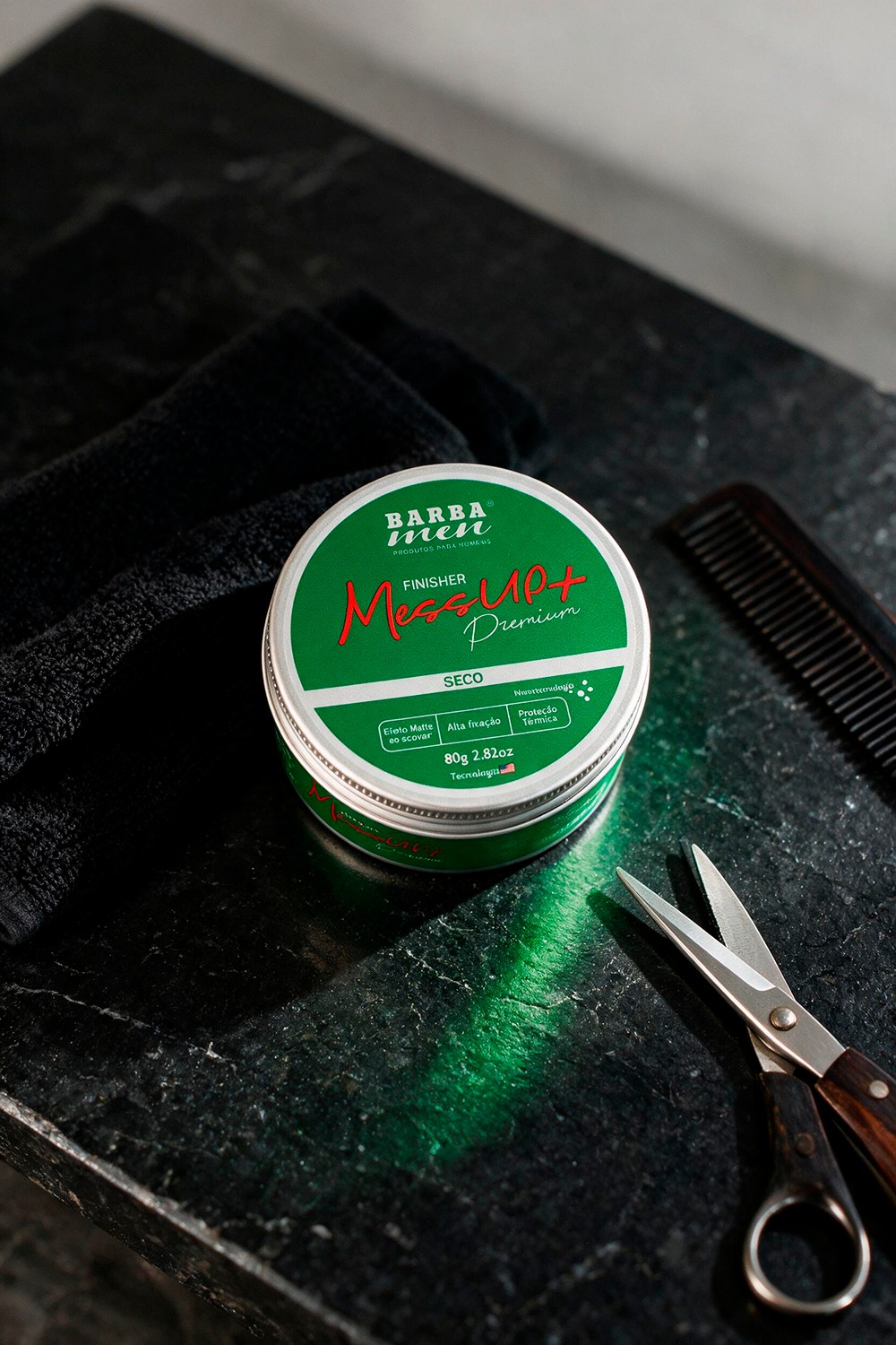 Pomada Mess Up+ Premium Seco Bancada de Barbearia