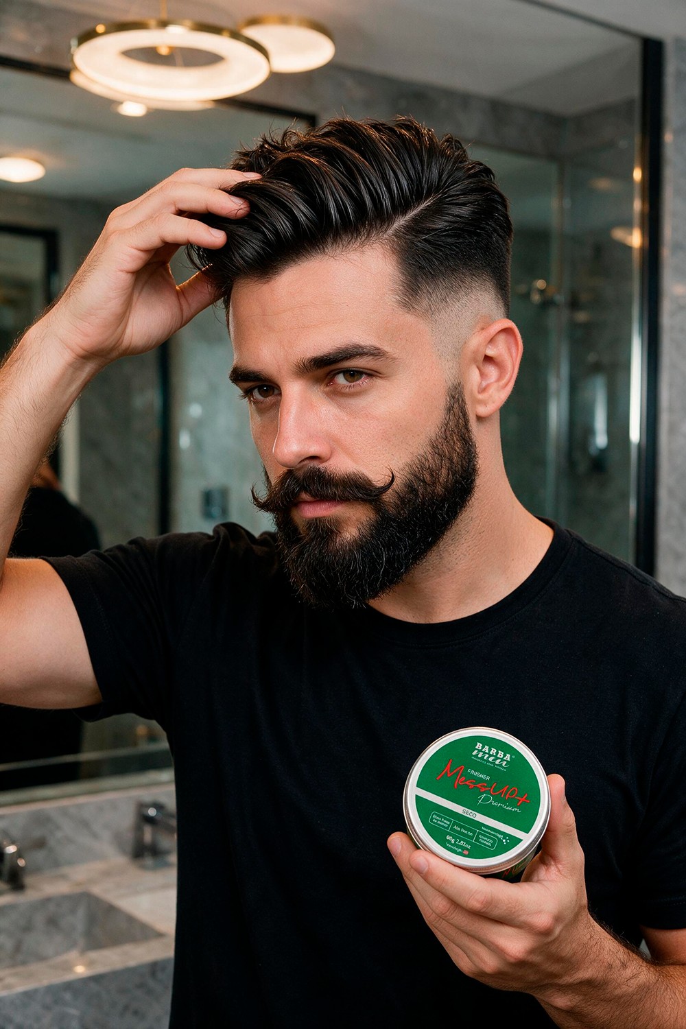 Resultado da Pomada Mess Up+ no Cabelo e Barba