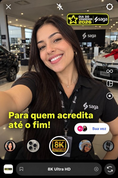 Modelo do Sua vez: Para quem acredita até o fim