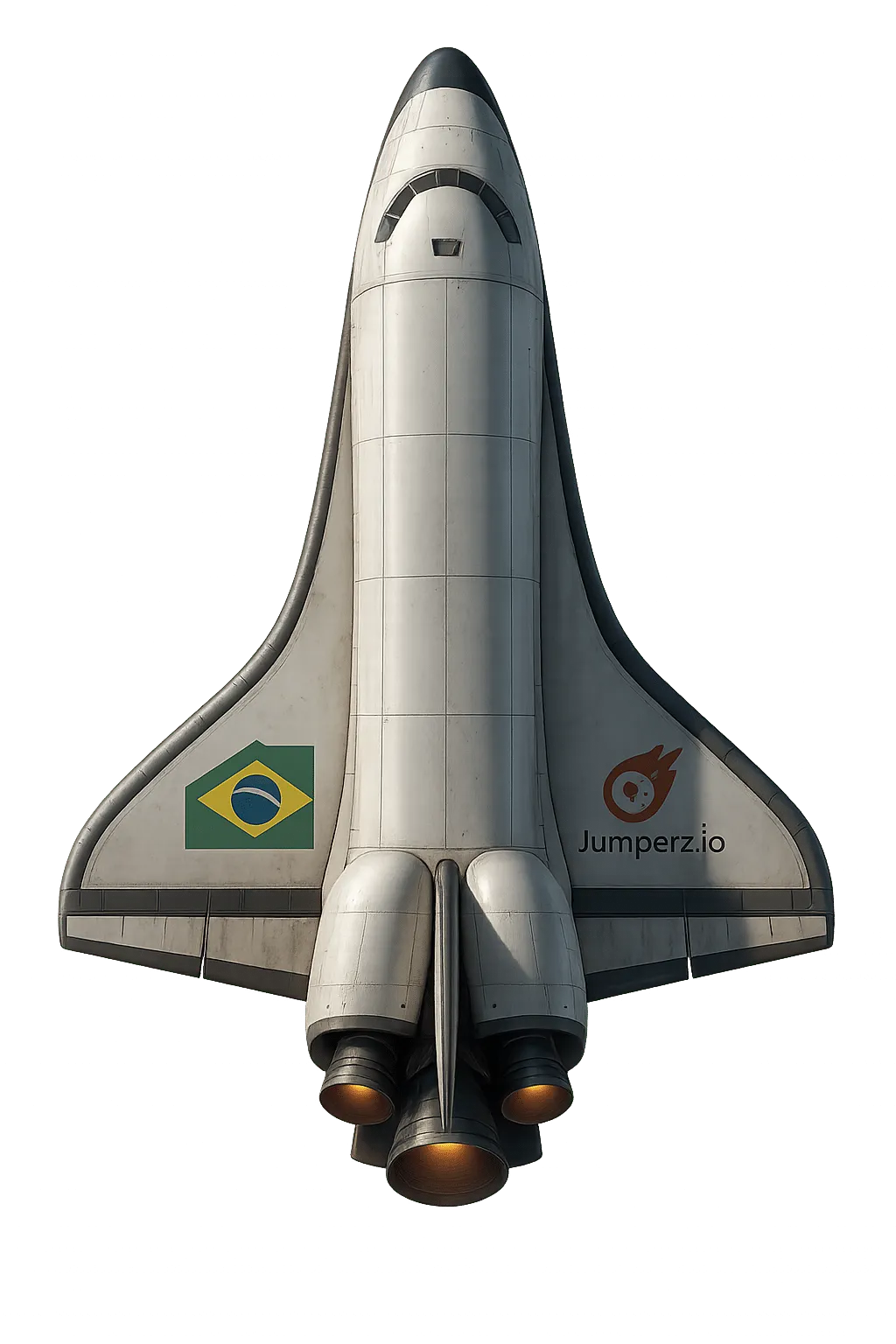 Ônibus Espacial Vista de Cima