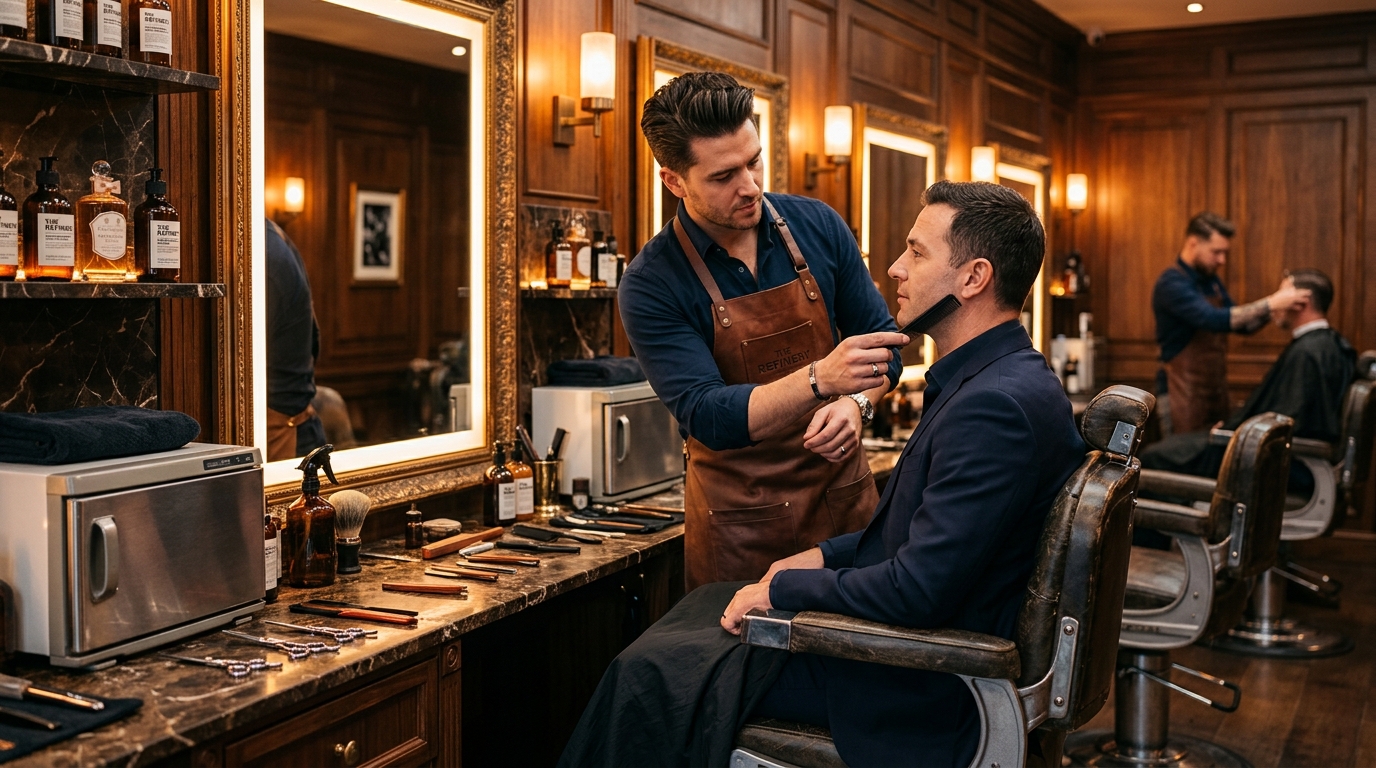 Visagismo Masculino na Barbearia: Formatos de Rosto, Barba Anatômica e Como Cobrar 2x Mais