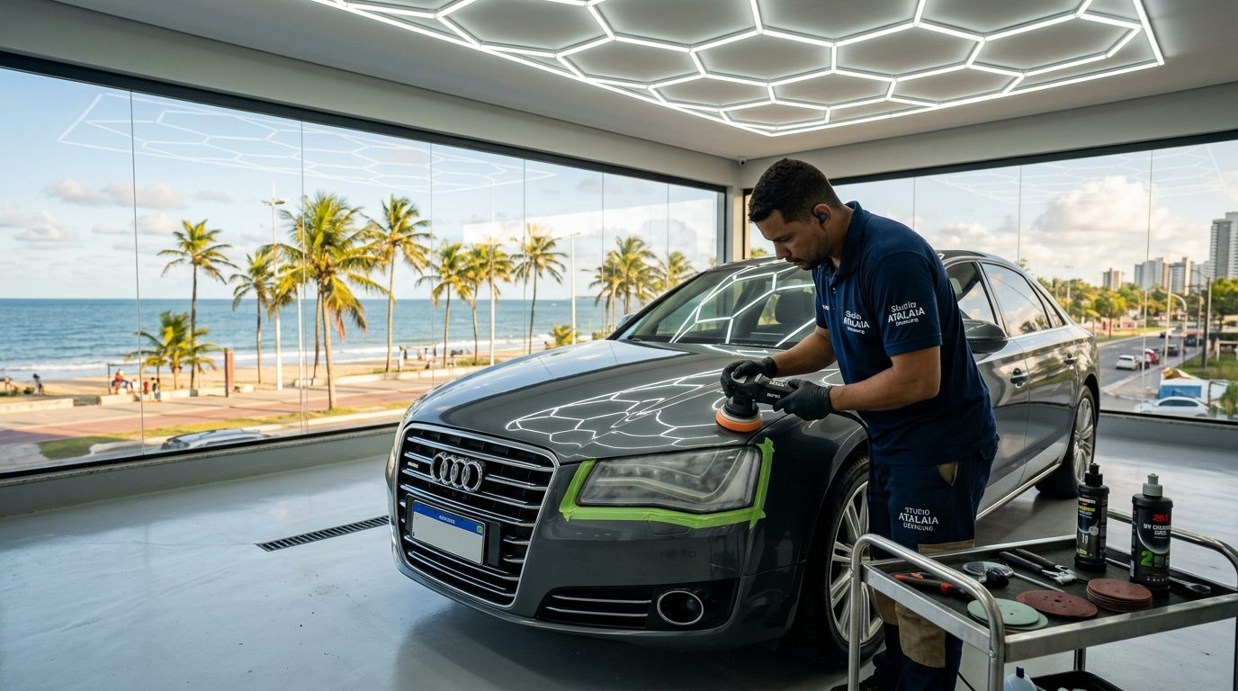 Estética Automotiva em Aracaju (SE): Restauração e Vitrificação de Faróis na Atalaia