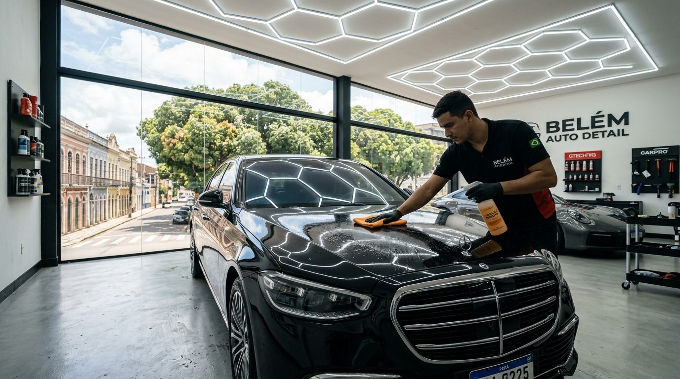 Estética Automotiva em Belém (PA): Protegendo a Lataria Contra a Resina de Mangueiras