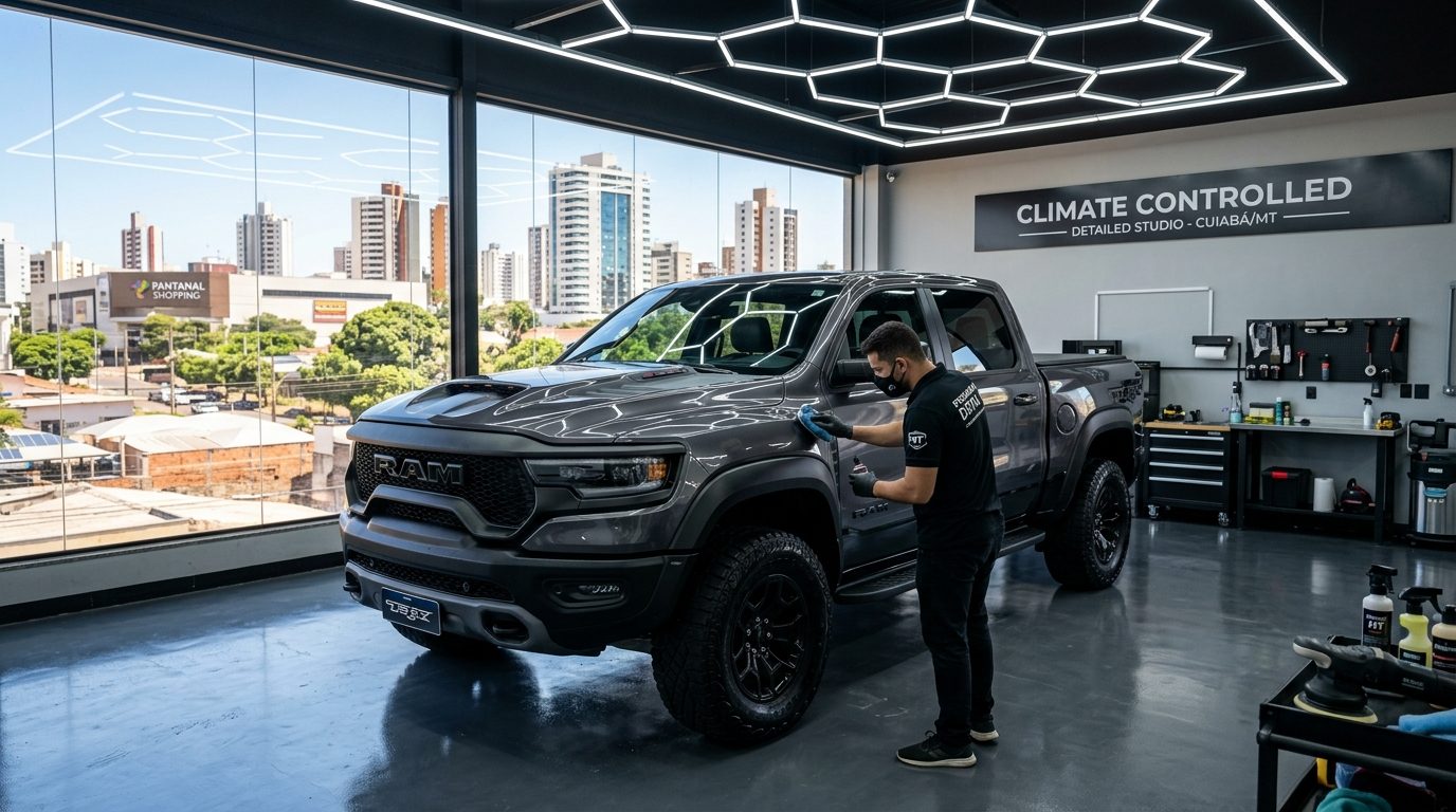 Estética Automotiva em Cuiabá (MT): Como Proteger Vernizes no Calor de 40°C