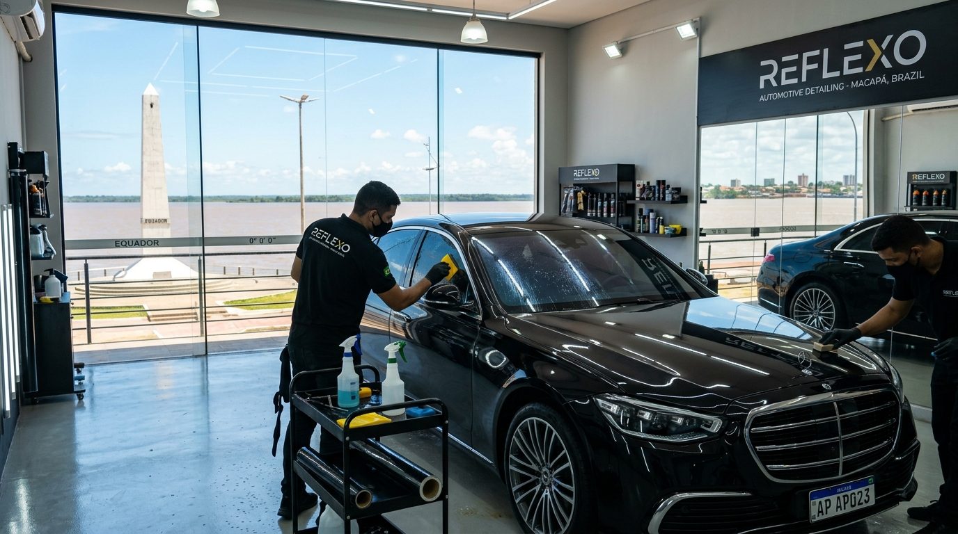 Estética Automotiva em Macapá (AP): Proteção Solar Extrema na Linha do Equador