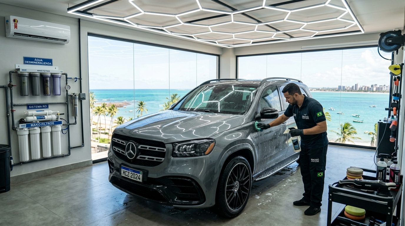 Estética Automotiva em Maceió (AL): Como Eliminar Waterspots e Marcas de Água Dura