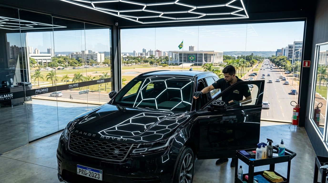 Estética Automotiva em Palmas (TO): Proteção Cerâmica no Cerrado Arenoso