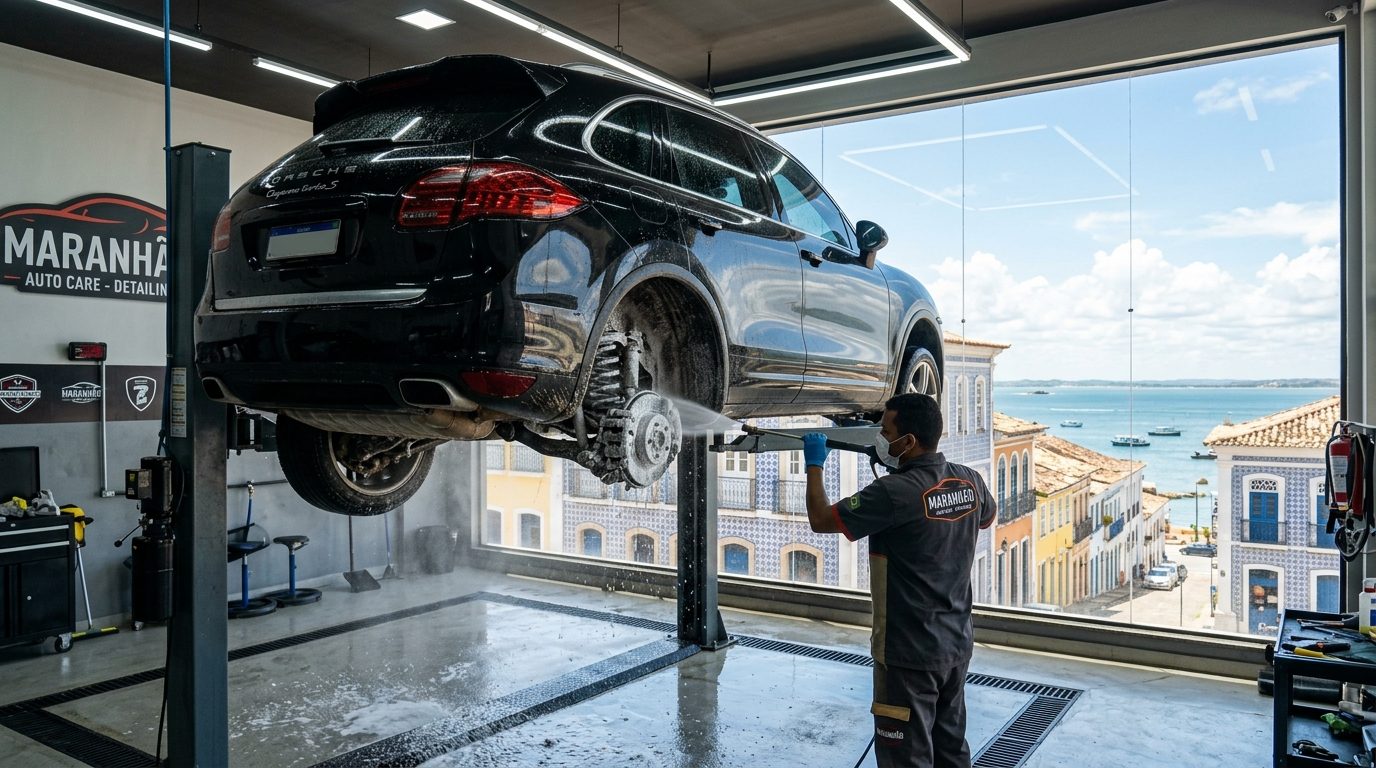 Estética Automotiva em São Luís (MA): Lavagem de Chassi na Atmosfera Portuária