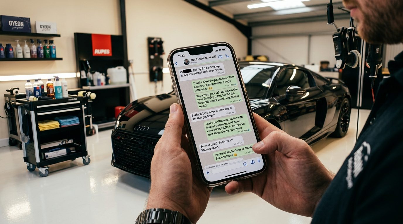 Marketing no WhatsApp para Detailers: Roteiros que Vendem