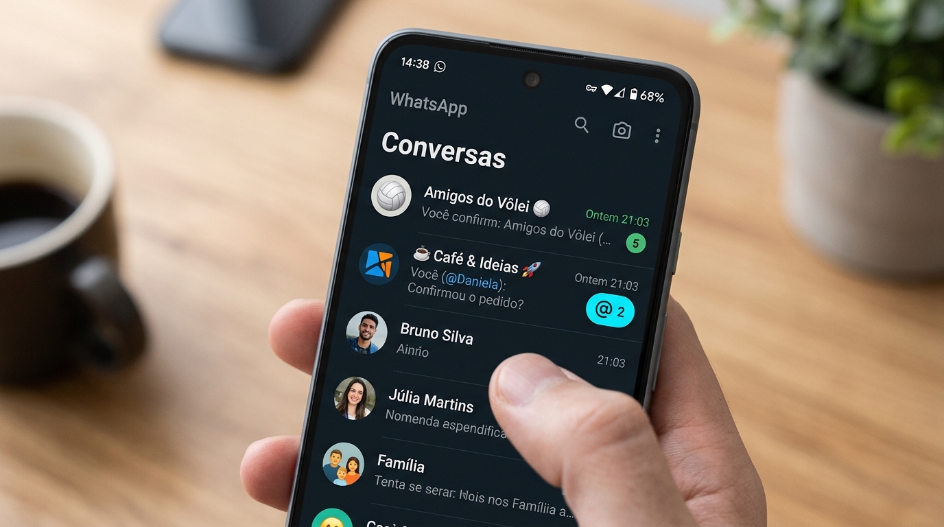WhatsApp lança filtro para rastrear menções e respostas em grupos