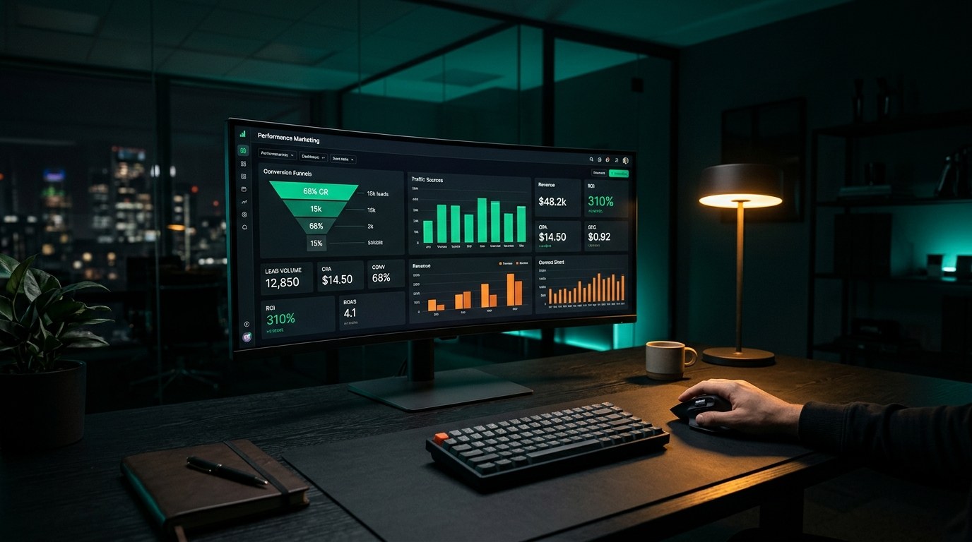 Inteligência de Tráfego // Análise individual de CTR e ROAS por variação de criativo no Meta Ads