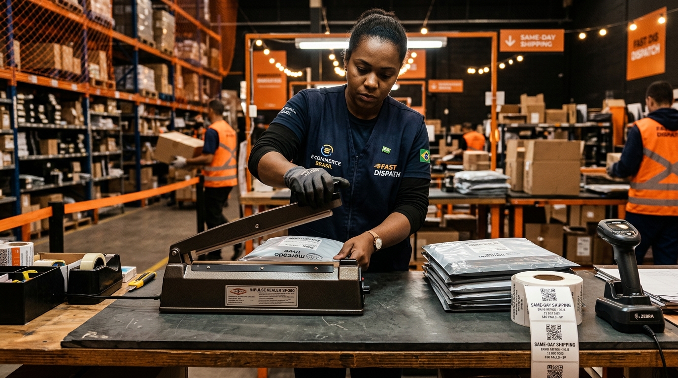 Linha de Expedição // Padronização de pacotes para coleta e envio no mesmo dia