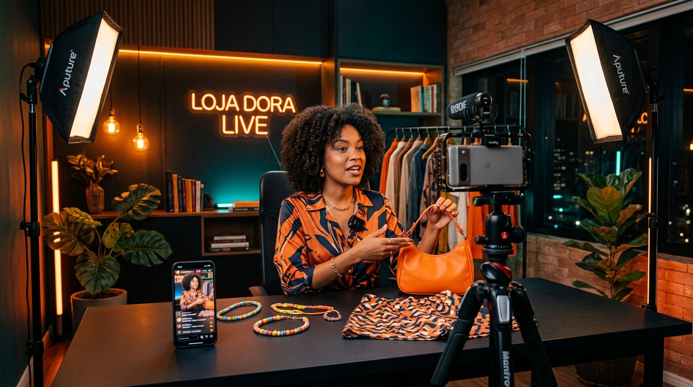 Fotografia Editorial // Estúdio de Live Commerce e vídeos curtos: o que diferencia as lojas que faturam alto no TikTok Shop