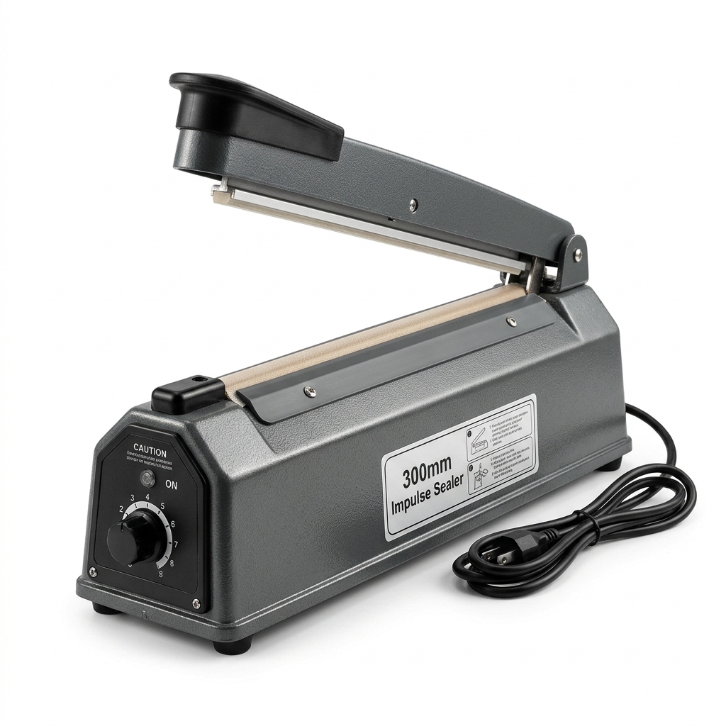 Seladora Manual De Bancada 30cm Para Plásticos Embalagens E-commerce