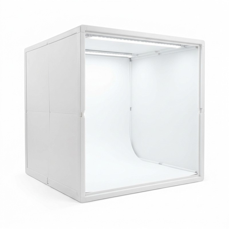 Mini Estúdio Fotográfico Portátil Tenda Box Com Led Fundos Infinitos