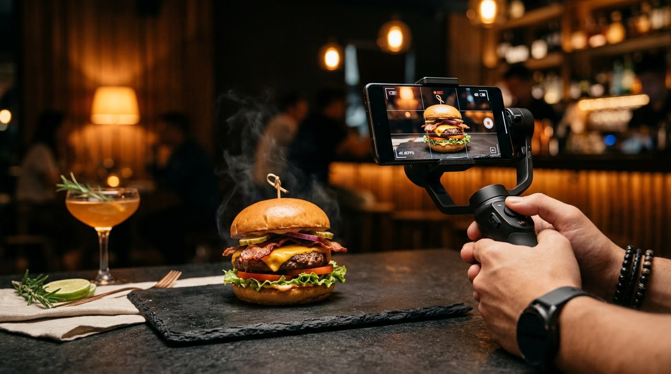 Descoberta Local // Gravação de vídeos gastronômicos e vitrines de negócios locais para o guia Must Eat do TikTok