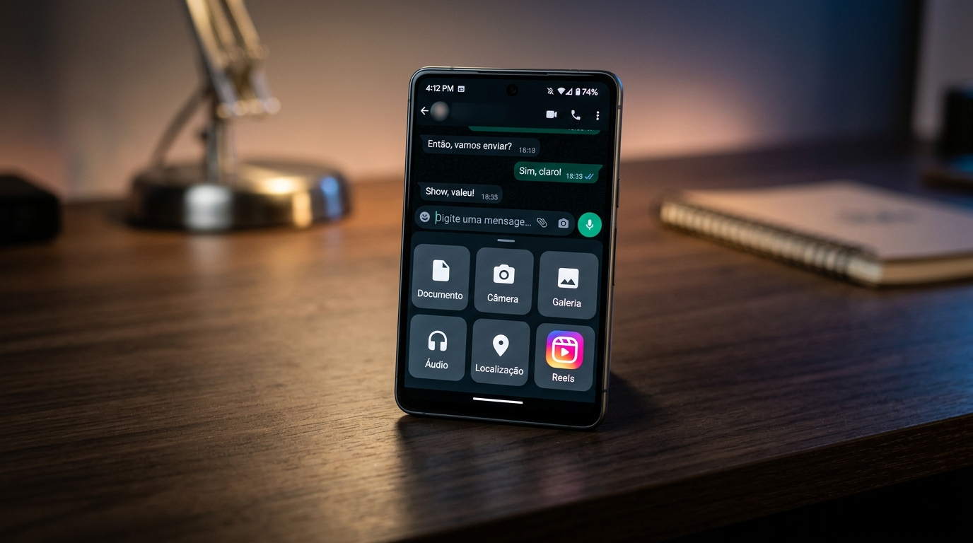 WhatsApp lança atalho direto para compartilhar Reels do Instagram no chat