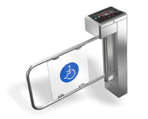 Catraca Pedestal com acabamento em inox