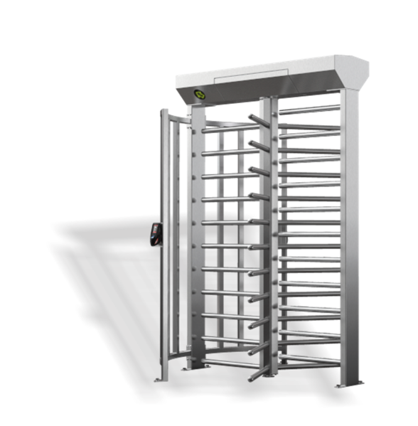 Torniquete perimetral com controle unidirecional ou bidirecional