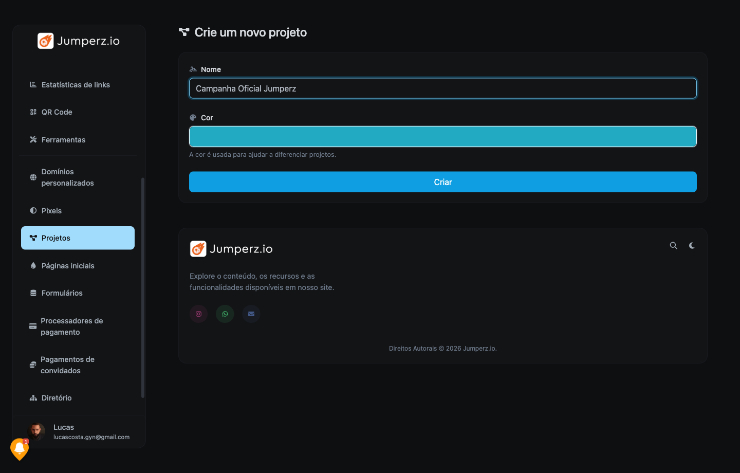 Criar Projeto