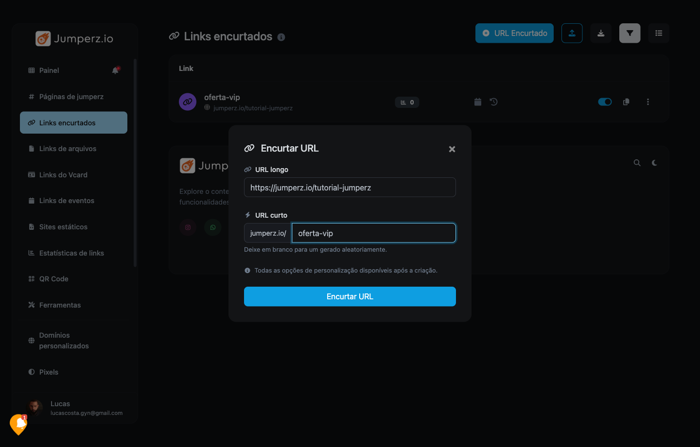 Criar Link Curto