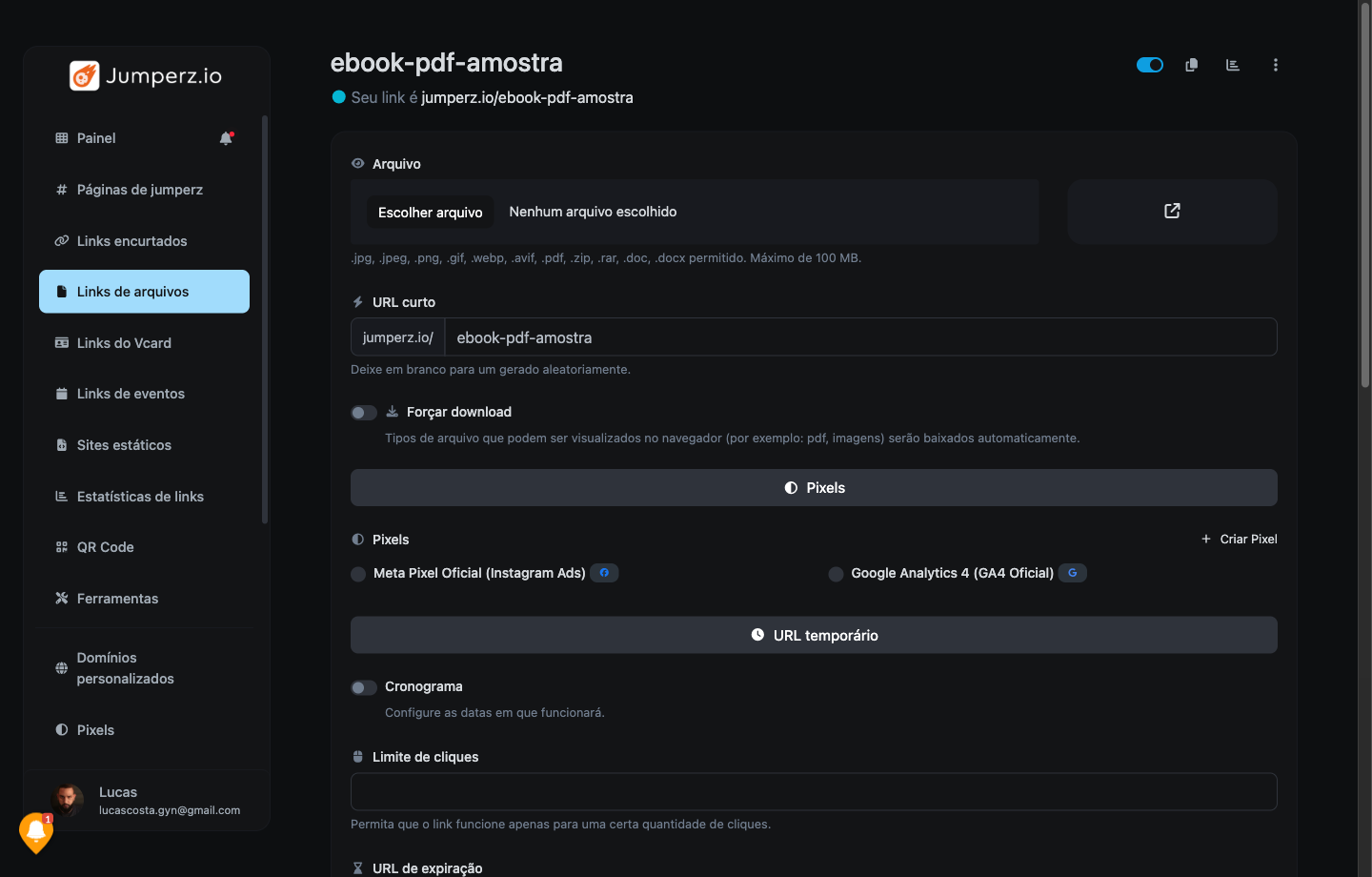 Link de Arquivo PDF