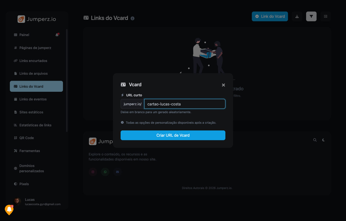 Bloco vCard