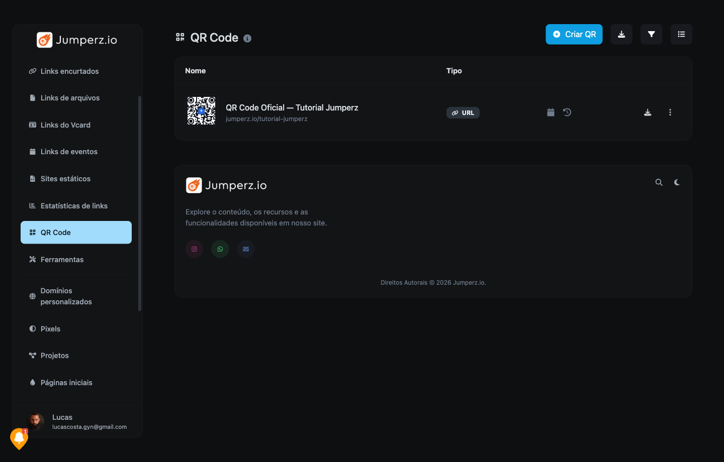 Lista de QR Codes