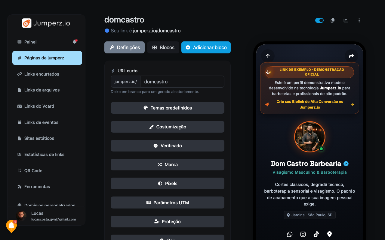 Lista de Blocos Criados
