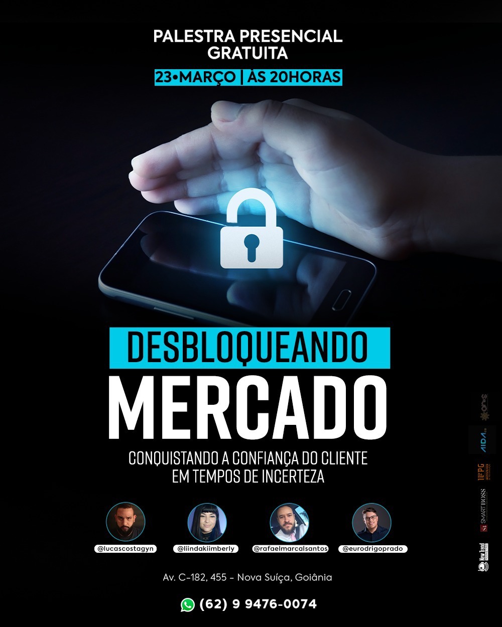 Palestra Gratuita - Desbloqueando Mercado, Conquistando a confiança do cliente em tempos de incertez